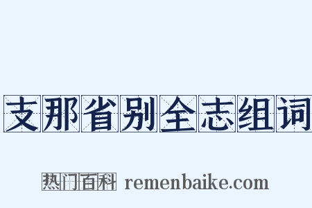 支那省别全志组词是什么意思的图片